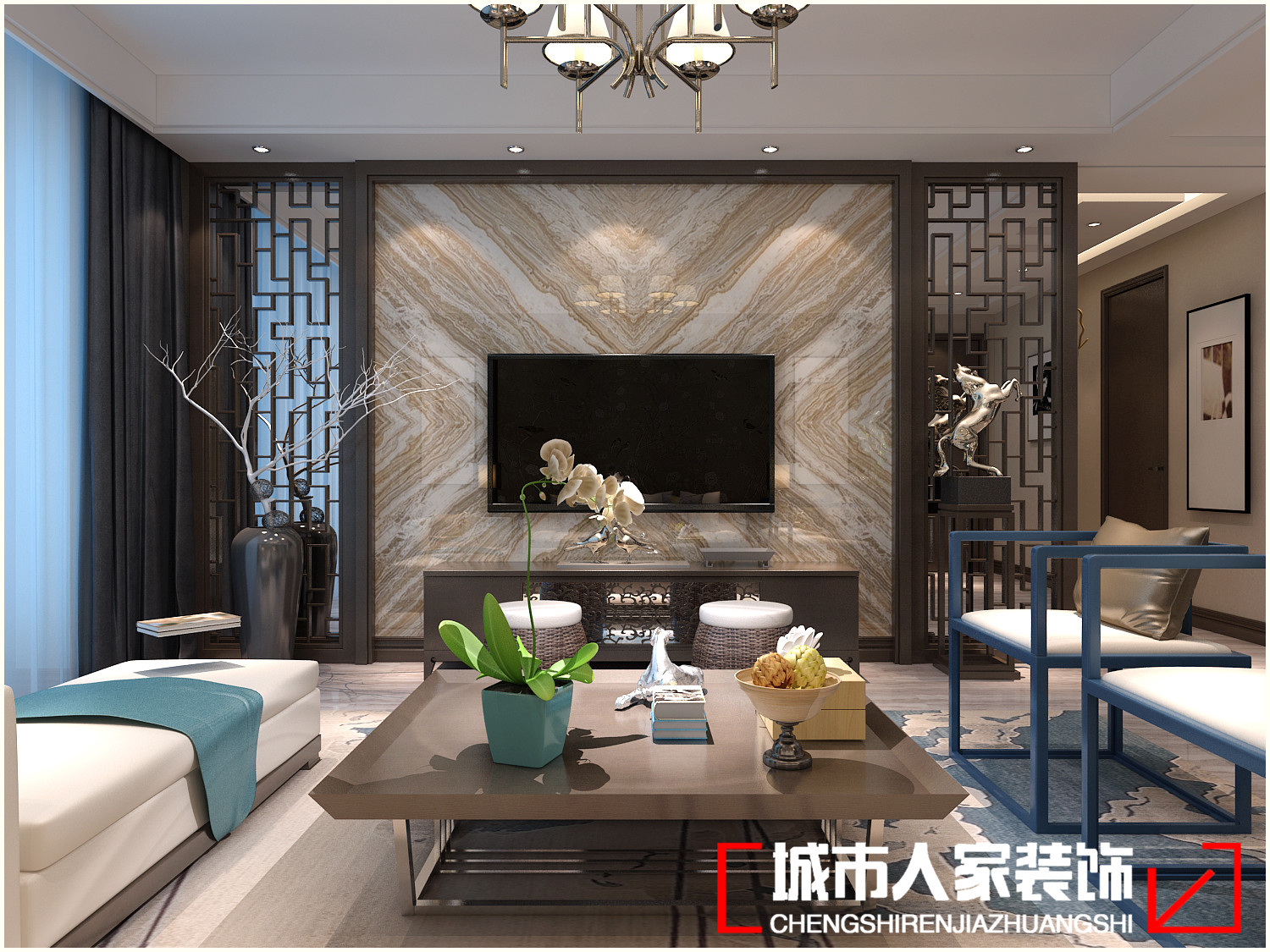 138平极简新中式,138平米新中式多少钱