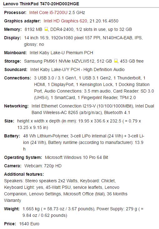ThinkPadT470,Corei5笔记本测评