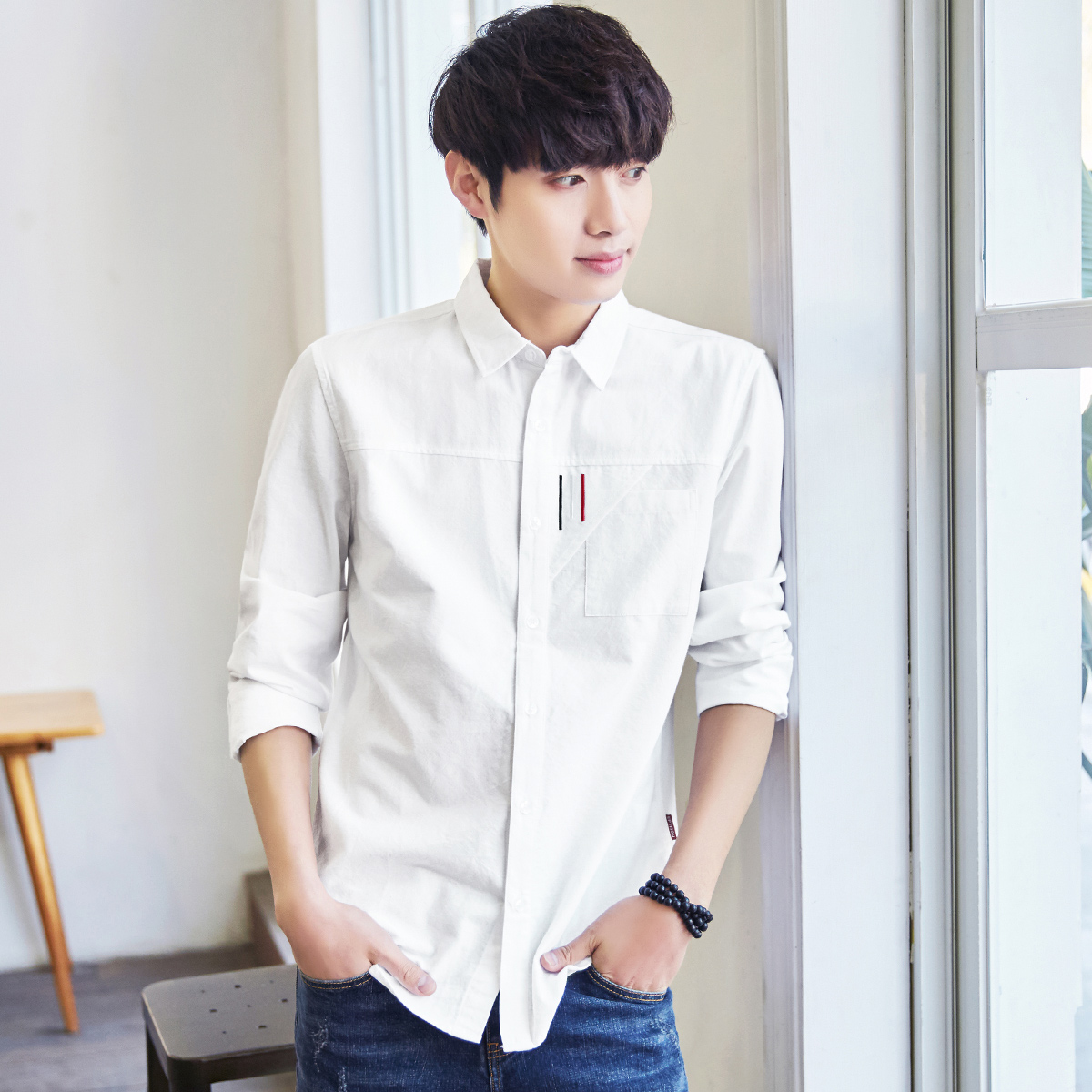 不规则长款衬衣搭配方式,衬衣推荐有质感内搭