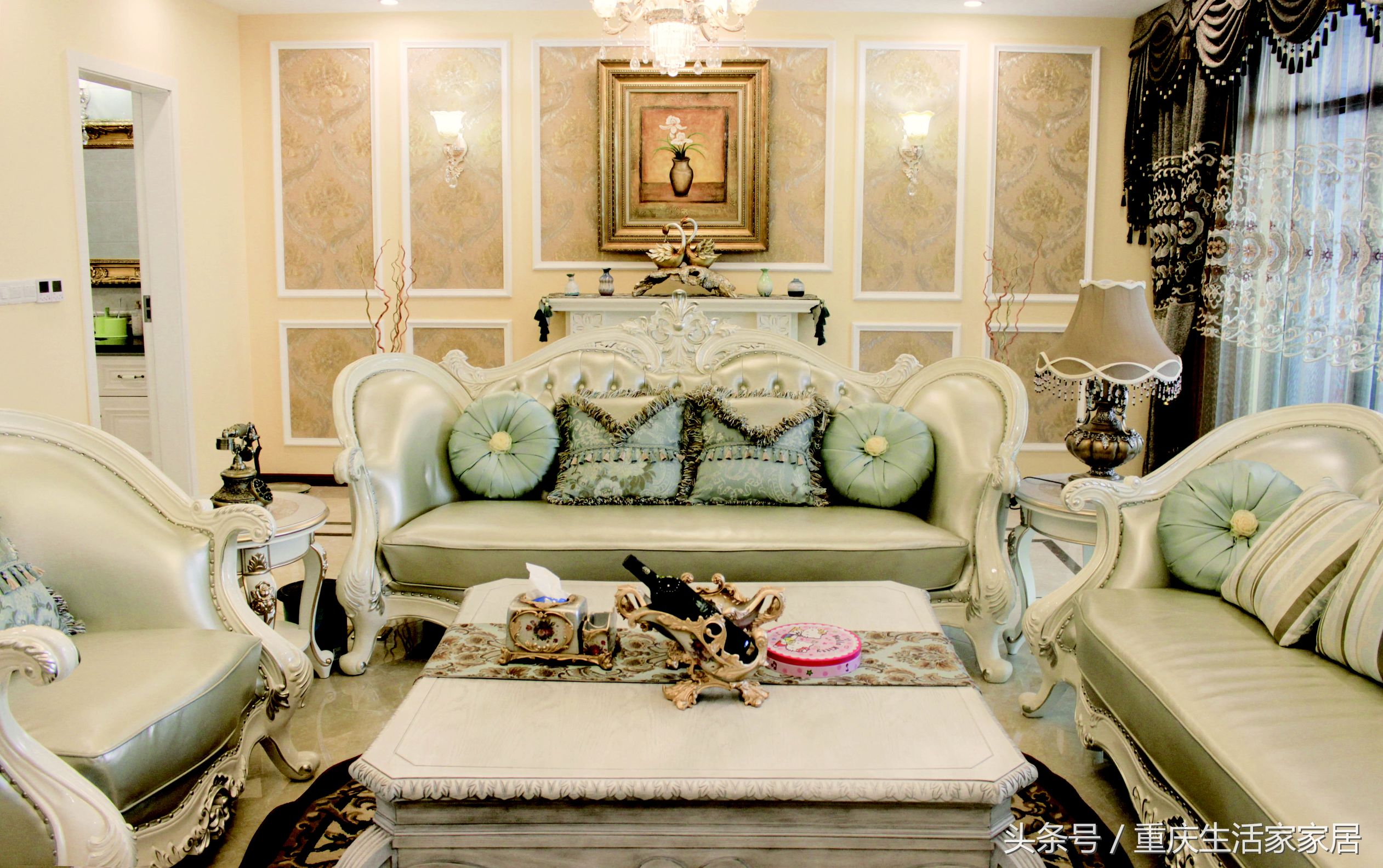 生活家装修房子效果图,海棠晓月c区江景房190万