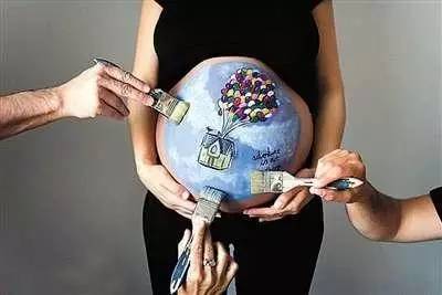 孕妇肚子彩绘方法,孕肚绘画