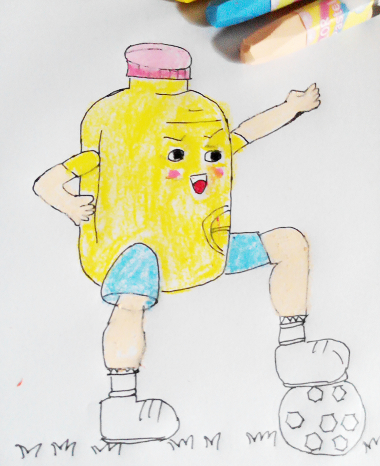 踢足球主题幼儿绘画,幼儿园手工足球主题创意绘画作品