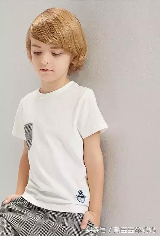 短袖t恤男孩夏季青少年潮牌渐变,男宝夏季2023新款爆款短袖