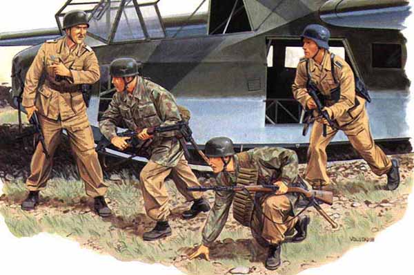 二战德军空降师绿魔鬼,二战德军伞兵的传奇之战