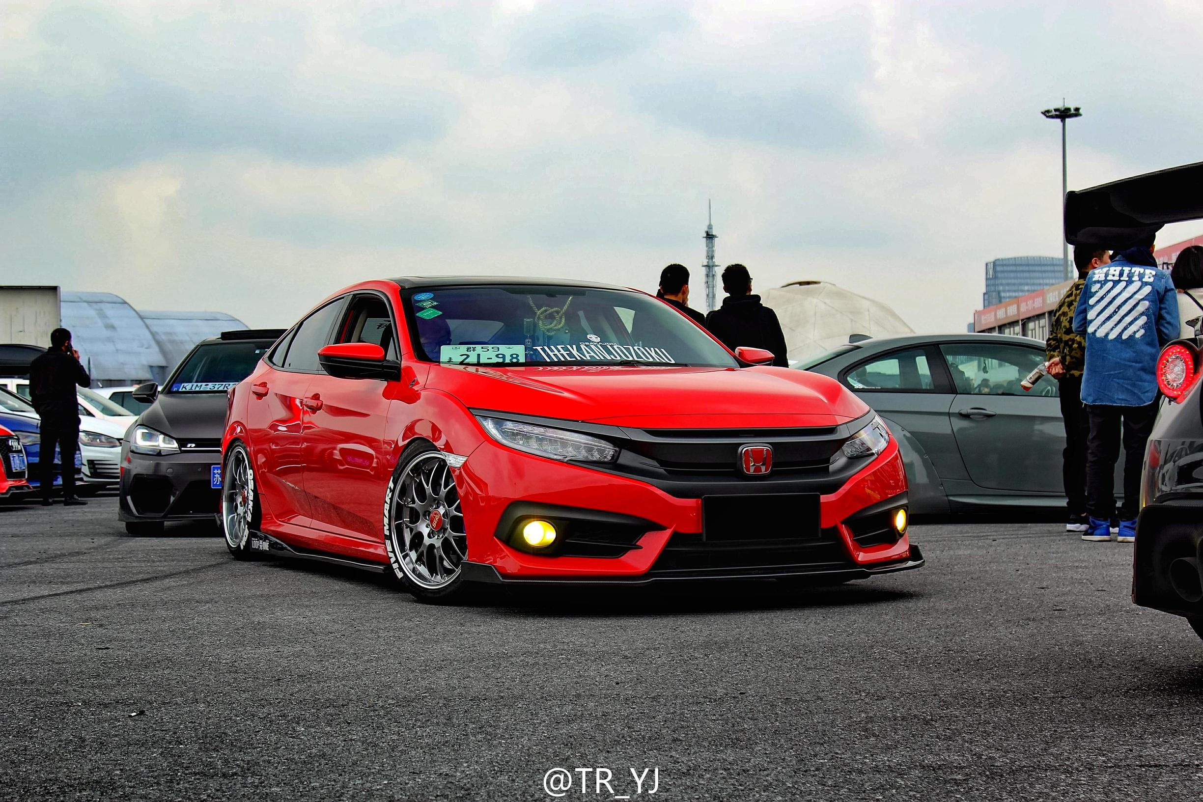 改装最好看的白色10代思域,改的最好看的十代思域