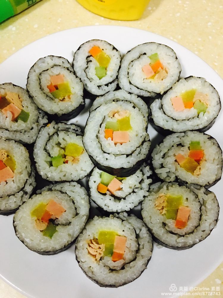 做紫菜包饭的教学培训,学做基础紫菜包饭