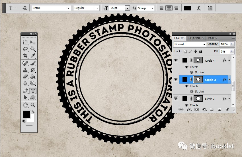 如何在Photoshop中创建橡皮图章效果