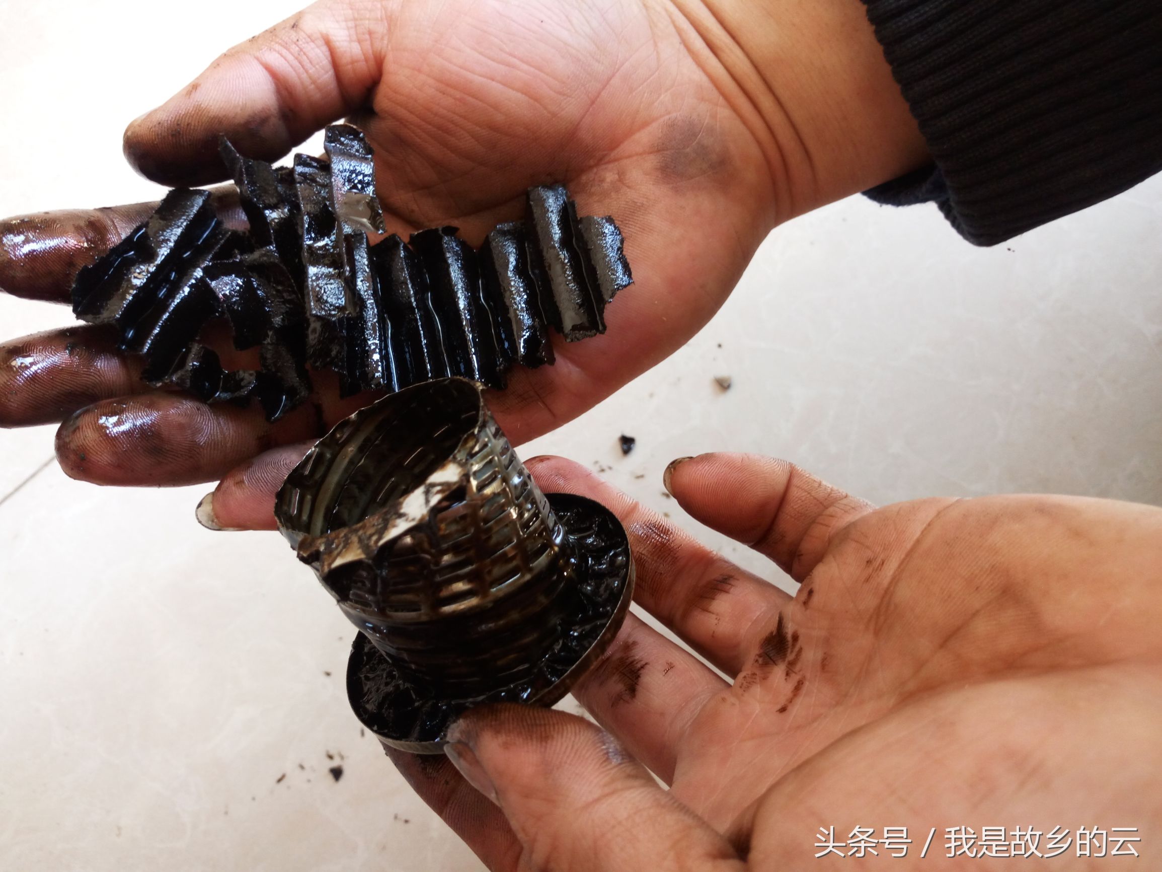 机滤拆解对比,高仿机滤