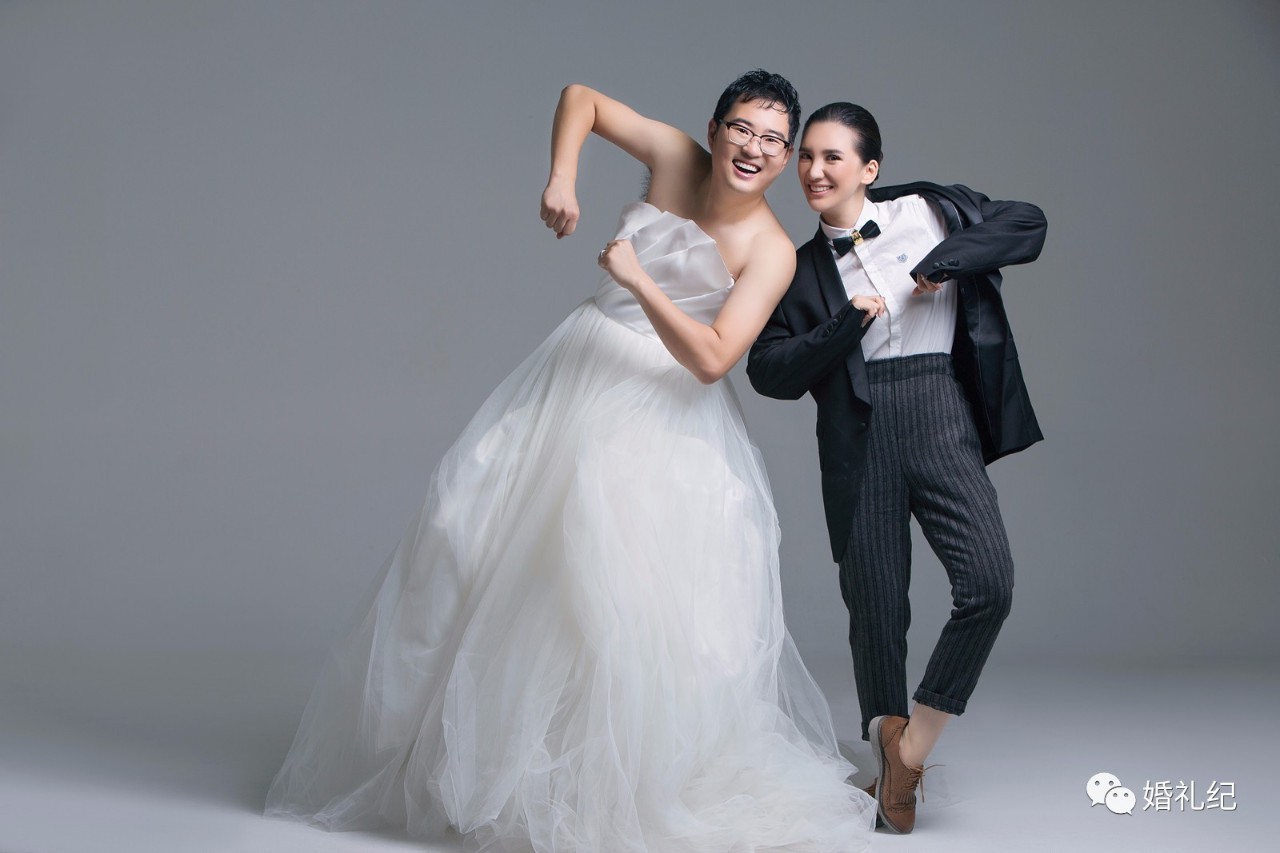 林依晨婚纱照独特美艳,林依晨甜蜜瞬间