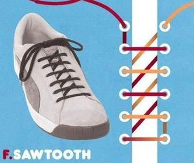 六孔鞋带的24种系法最简单,花式鞋带系法15种必学鞋带绑法