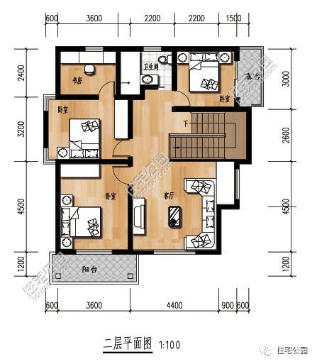 农村最省钱的两层小别墅中式,农村实用自建房2层半小别墅