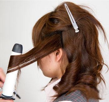 梨花头发型中长发卷发,长发梨花头发尾适合什么卷