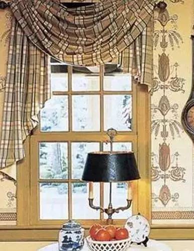 窗帘帘头图案,窗帘帘头款式大气房间