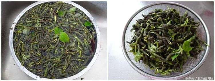 弹牙爽口的美食,像毛毛虫的食物