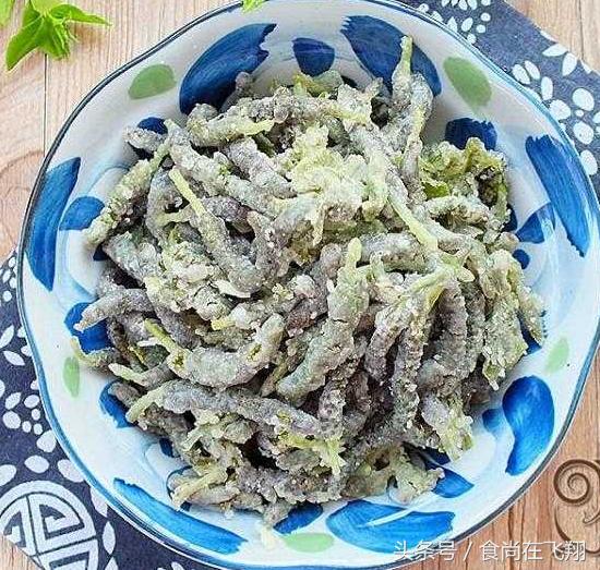 弹牙爽口的美食,像毛毛虫的食物