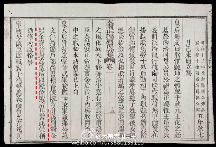 越南皇帝王妃等级,越南皇帝与后妃