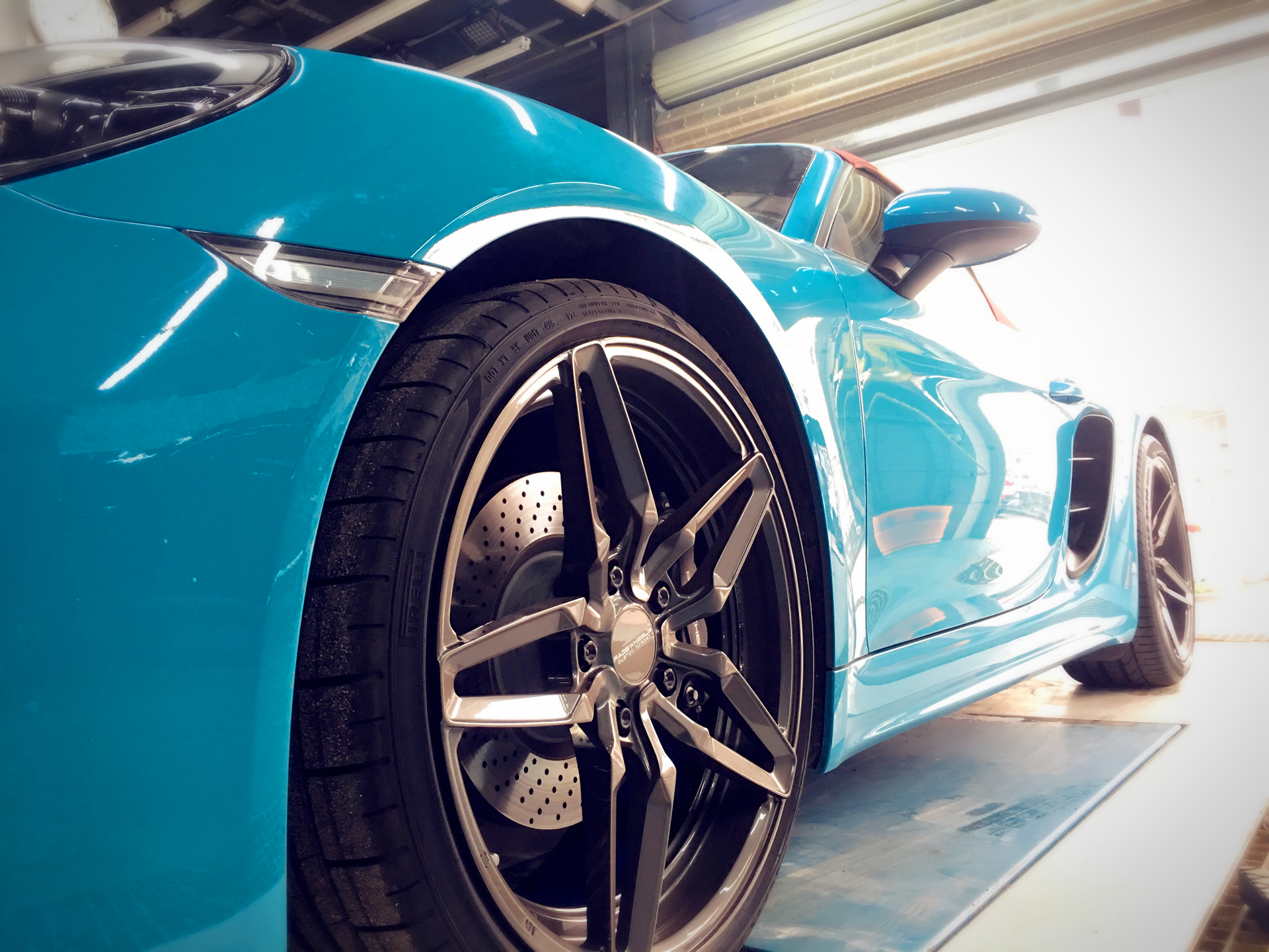 保时捷718迈阿密蓝提车仪式,保时捷718boxster迈阿密