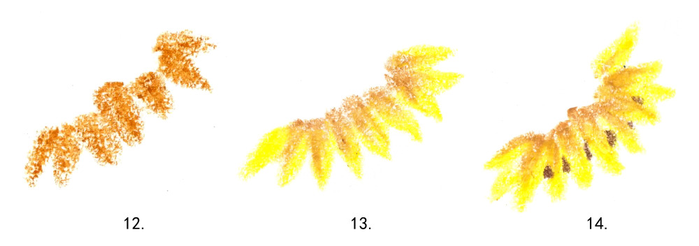 手绘油画棒绘画教程,向日葵油画棒绘画作品梵高