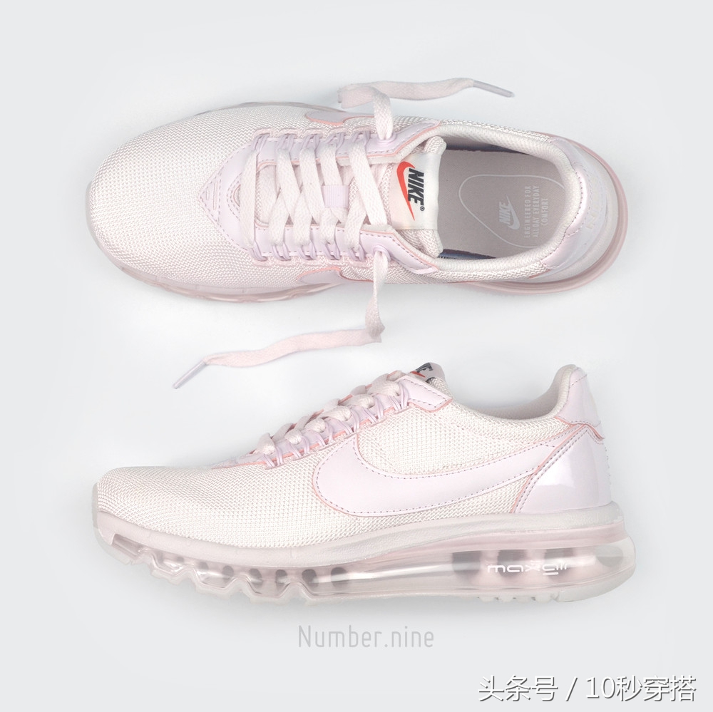 少女心开始爆发,樱花粉气垫球鞋