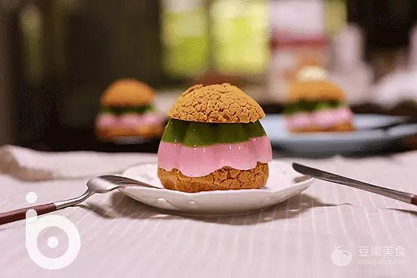 斑斓奶油泡芙,淡奶黑糖珍珠泡芙