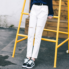 高弹力气质显瘦休闲裤,大码显瘦弹性休闲裤