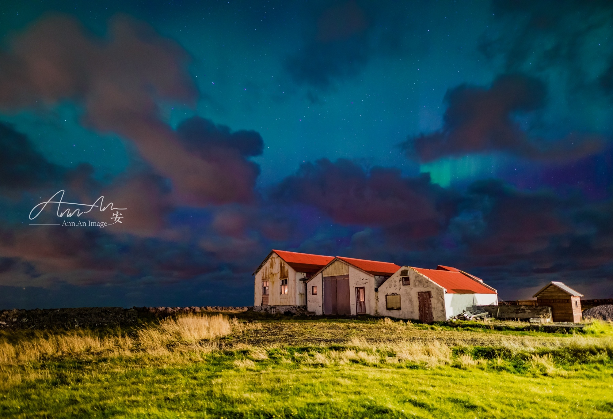 冰岛北极光美景,冰岛北极光惊艳时刻