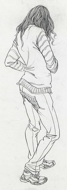 速写默写文稿,速写衣纹默写