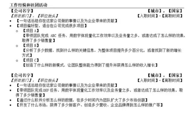 优秀个人工作简历样本,如何做一份优秀的个人简历