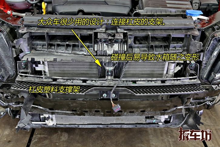 途观l2022款混动缺点,途观l拆解25%碰撞
