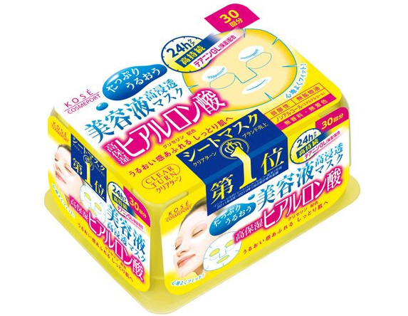 日本复活草面膜樱花款与绿款区别,日本kose高丝蜂王浆黄金果冻面膜