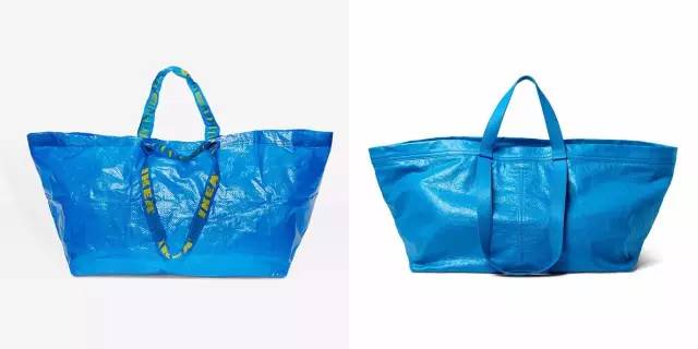 宜家最新购物袋,巴黎世家格纹购物袋