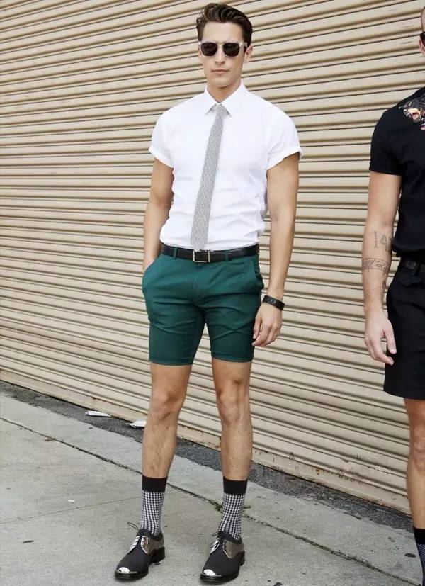 夏天短裤怎么穿才不像大叔,短裤穿起来不好看
