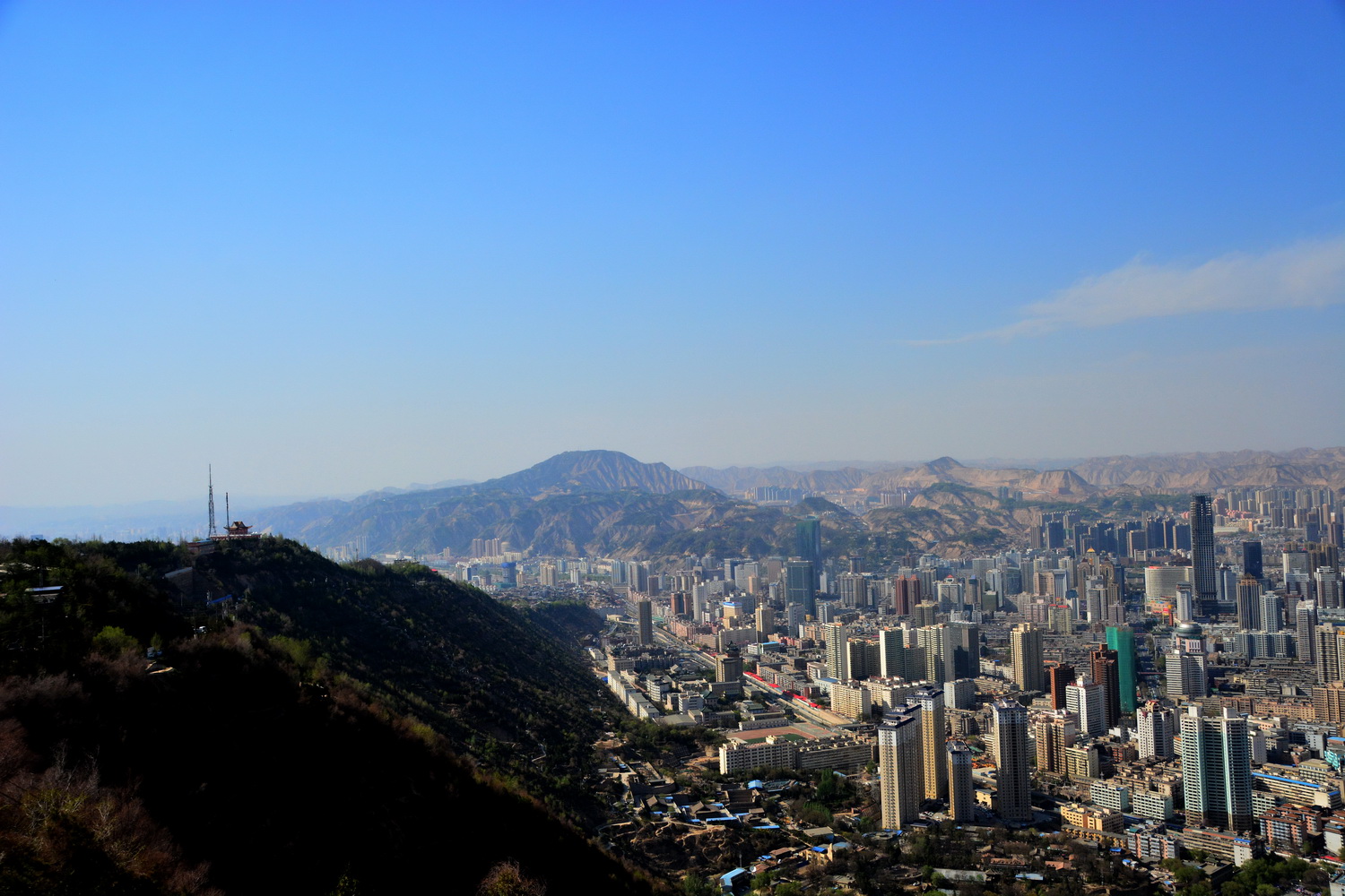 兰山公园在皋兰山上吗,站在兰山看风景