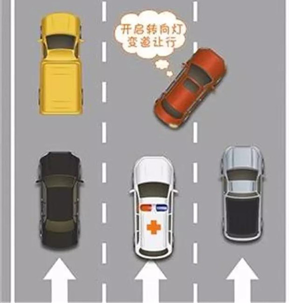 红灯避让救护车怎么做,遇到红灯避让救护车视频