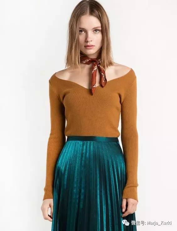 小方巾的时尚搭配,小方巾怎么系有高级感