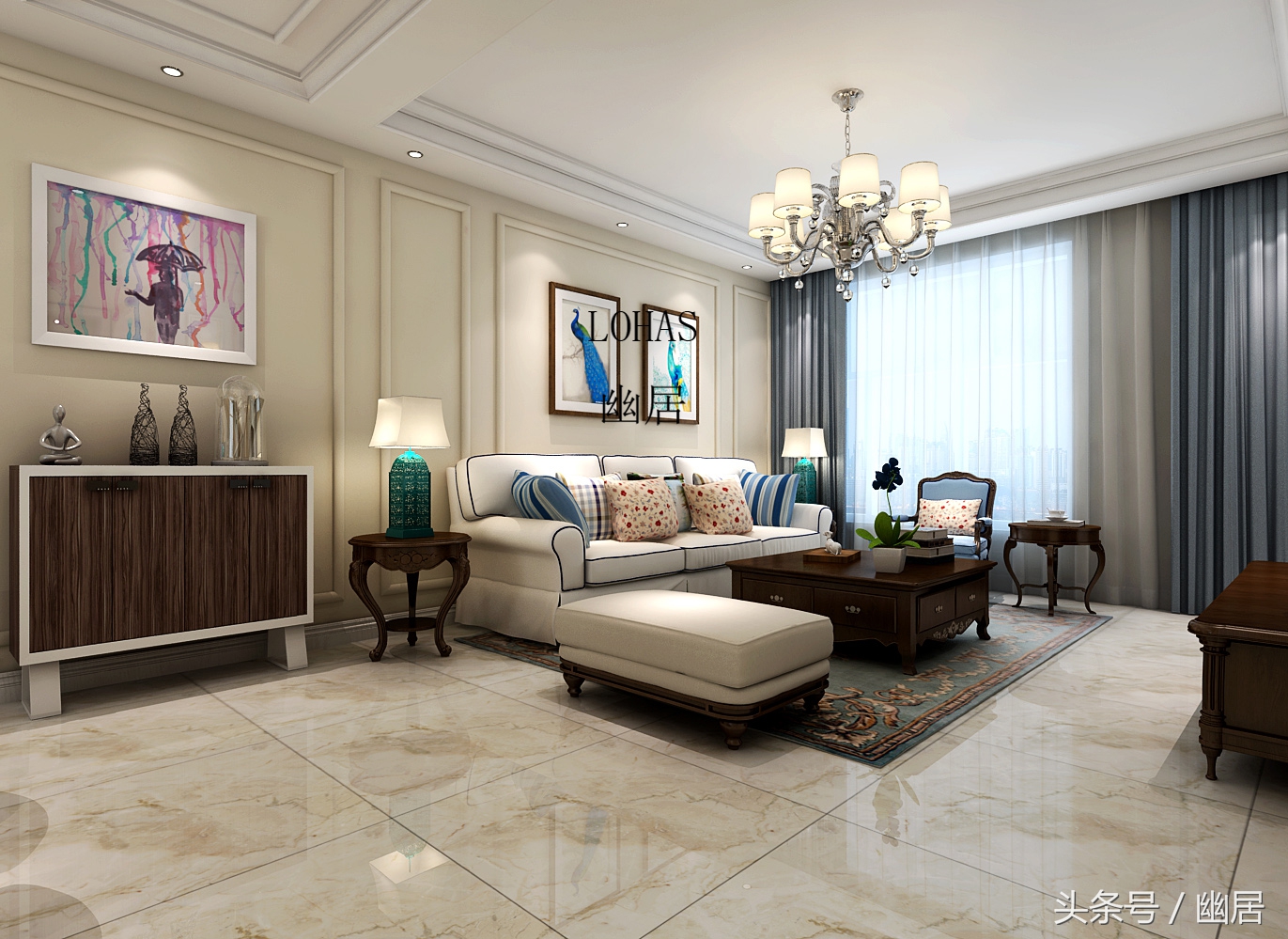 石家庄瑞府精装房效果图,石家庄瑞府三室设计