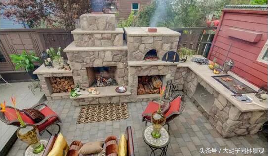 庭院烧烤台设计效果图,欧式庭院烧烤台图片大全