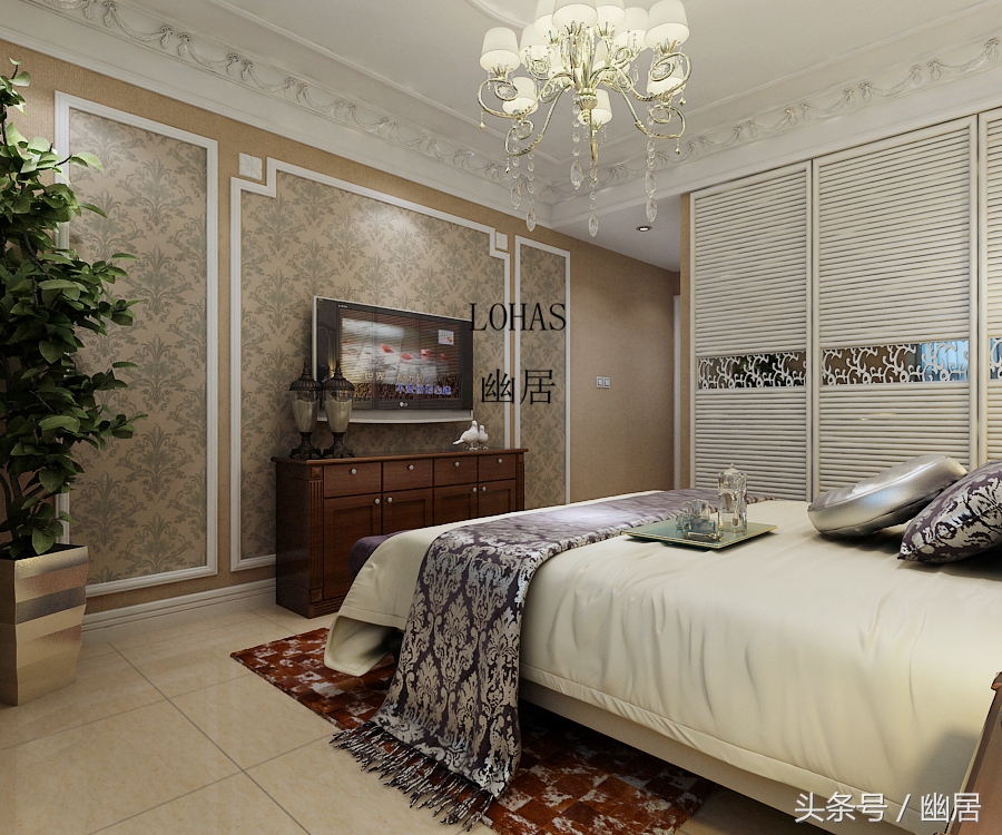 石家庄瑞府精装房效果图,石家庄瑞府三室设计