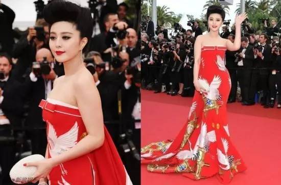 某网红穿国旗装蹭戛纳红毯,戛纳红毯穿衣乱象