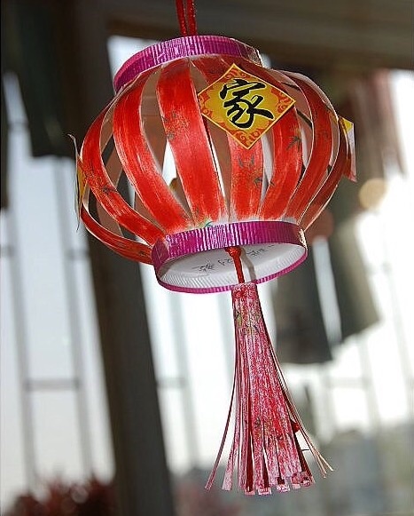 正月十五五彩花灯手工制作,手工纸杯制作花灯幼儿园废物利用