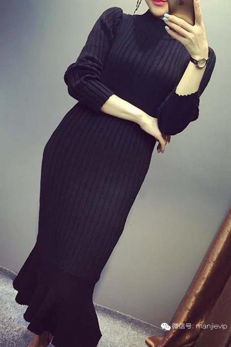 今年最爆款毛衣裙慵懒风 (真的是美得惊艳而且修身的毛衣裙)