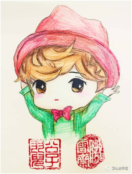 鹿晗可爱手绘,鹿晗手绘简单