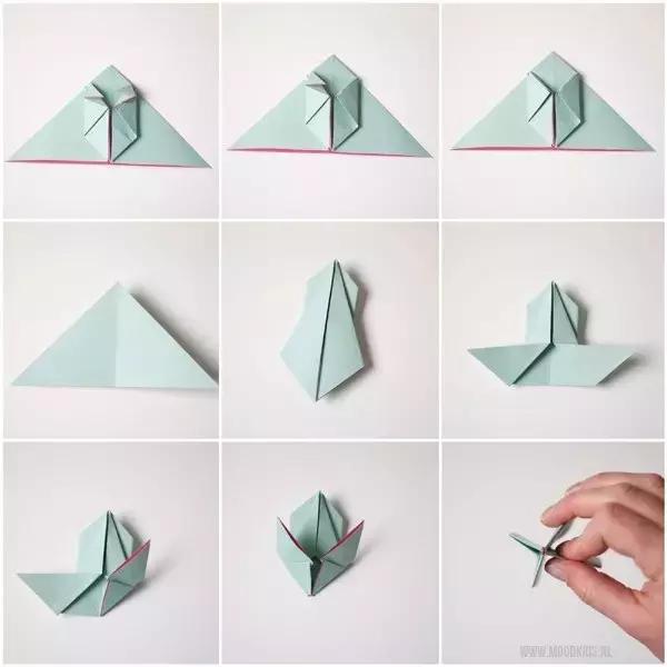 立体折纸蝴蝶结简单幼儿园,幼儿折纸手工教程五角星