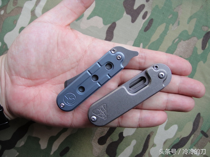 2把钛合金加S35V钢的serge*刀折**，豌豆和菜刀头详细对比