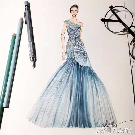 礼服好高级感,怎么画礼服设计手稿图