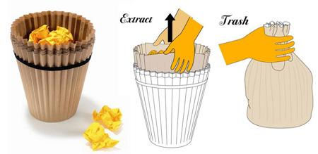 巧妙设计垃圾桶,切石垃圾桶