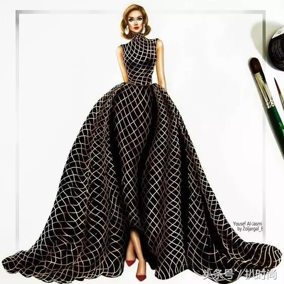 礼服好高级感,怎么画礼服设计手稿图