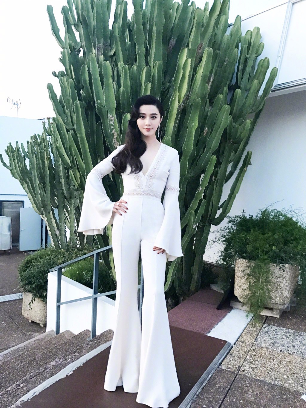 范冰冰踏上戛纳红毯的那一刻,范冰冰最浪漫的戛纳行