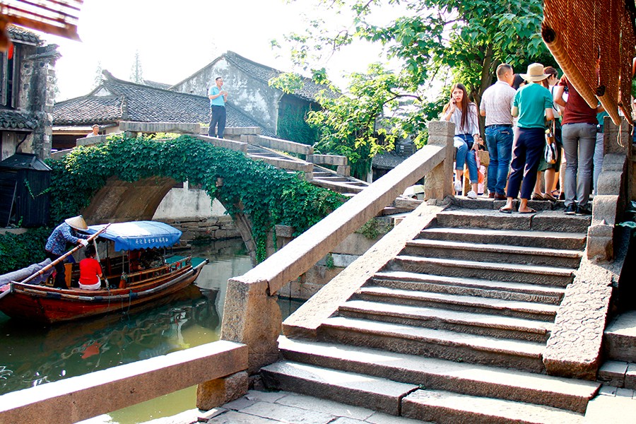 江南水乡周庄小桥流水,江南水乡周庄乌镇小桥流水人家