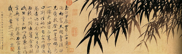 有关梅兰竹菊的中国国画作品,国画梅兰竹菊
